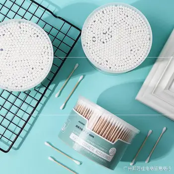 

1000 Cotton Swab Remover Double Headed Stick Cotton Ears Disposable Makeup Stick Cotton Boxed Tampons