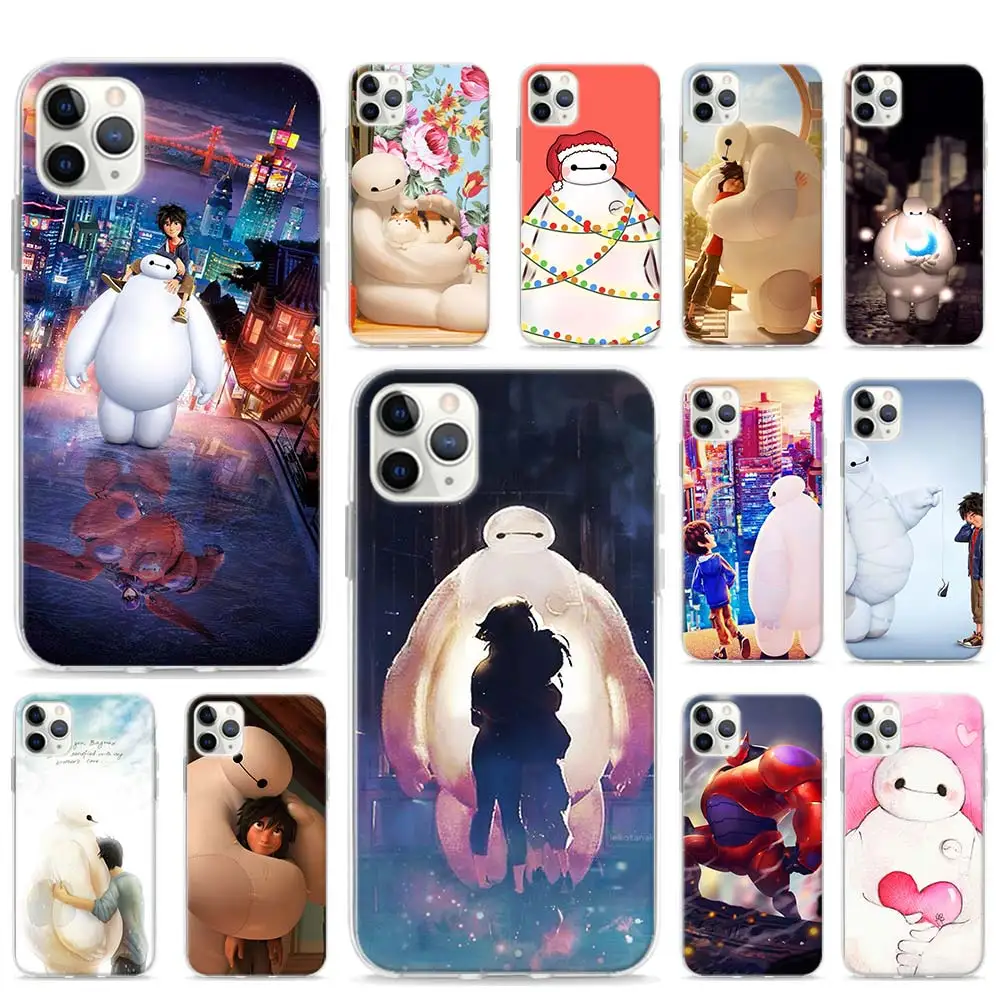 

Big Hero Baymax Soft Phone case for iPhone 11 Pro Max XR X XS MAX 6 7 8 Plus SE TPU Sillicone Cover Shell