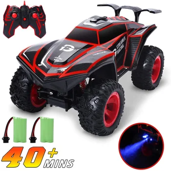 

DEERC 4WD RC Cars Off Road 4x4 Remote Control Car 1/12 RC Drift Car With Fog Stream 5 Lighting Modes 2 Batteries 40Min Play Time