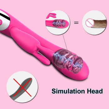 Powerful G Spot Rabbit Vibrator Female Dildo for Women Male Masturbator Erotic Goods Sex Toys for Adults 18 Sex Shop Products 3