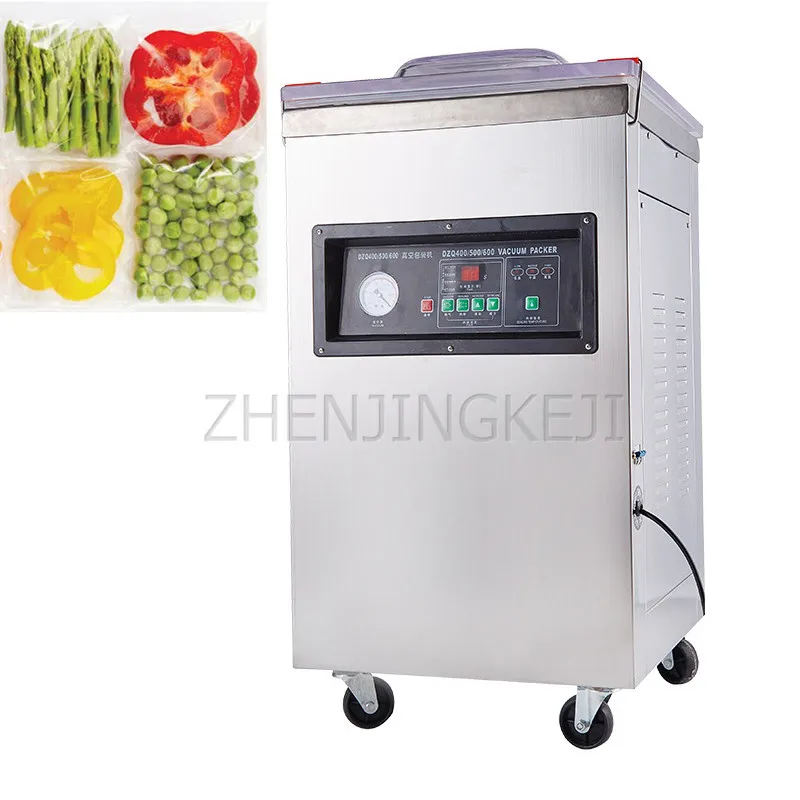 

220V/110V Commercial Vacuum Seal Machine Single Room Plastic Package Food Liquid Dry Goods Packing True Empty Working Equipment