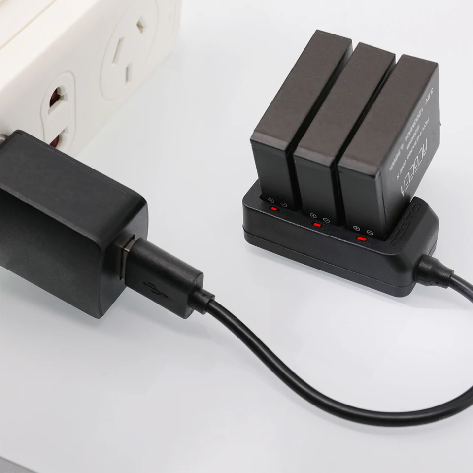 3 в 1 USB зарядное устройство для Insta360 1 X панорамная камера 1050 мАч LiPo батарея зарядный концентратор USB порт кабель три аккумулятора зарядное устройство