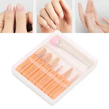 

7pcs Nail Art Grinding Head Dead Skin Removal Nail Drill Bits Sanding Polishing Head Set Nail Polisher Accessory