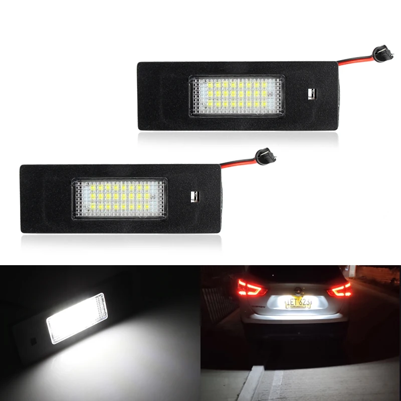 2pcs Led License Number Plate Light No Error 24smd Car Lamps For Bmw 1  Series E81 E87 E87n F20 F21 Car Light Source - Base - AliExpress