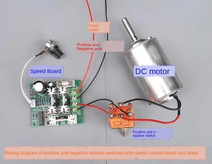 1pcs Manual reversing switch Orange Knobs Toggle Switch For DC Motor 
