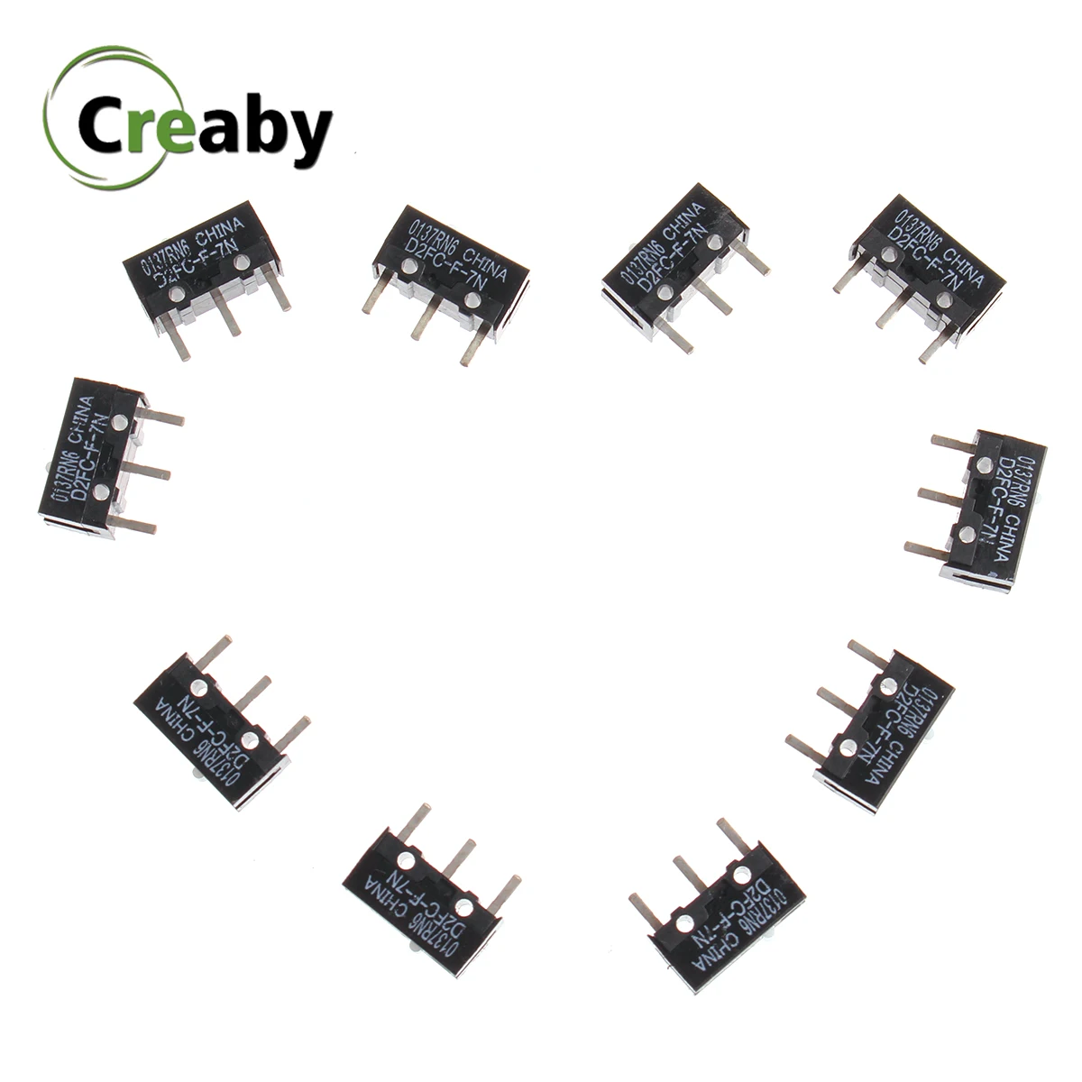 

1pc/5pcs/10pcs Micro Switch D2FC-F-7N White Spot for Mouse Button Fretting