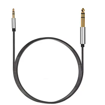 

Jack 6.35mm to 3.5mm Adapter Audio Cable for Mixer Amplifier Speaker Gold Plated 6.5mm 3.5 Jack Splitter Audio Cable