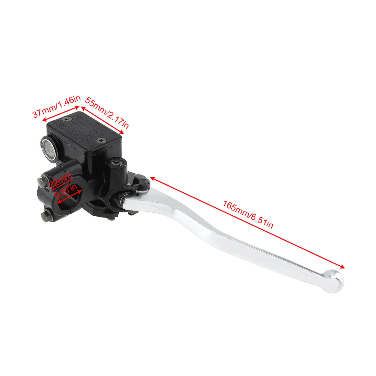 22MM M8/M10 Motorcycle Upper Front Brake Clutch Master Cylinder CNC Clutch Pump Reservoir Pump Lever Left Right for Honda Suzuk