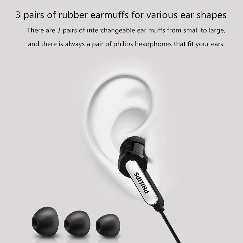 philips SHE1405 в уши Бас-гарнитура, универсальная в iphone/xiaomi/huawei/honor/VIVO
