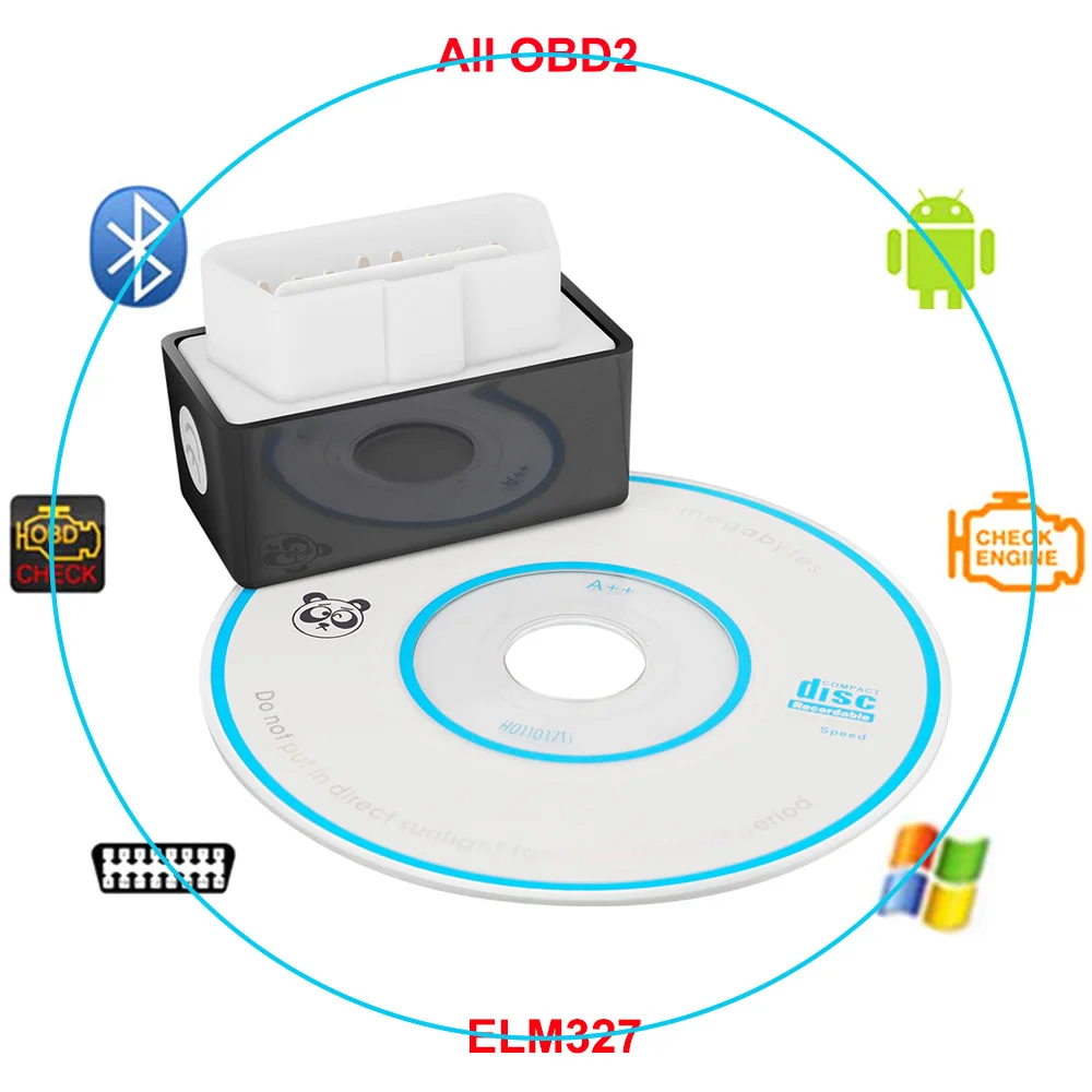 Bluetooth ELM327 V2.1 OBD2 II сканер для BMW Mercedes Citroen Peugeot Jaguar Land Rover GMC Lincoln Infiniti диагностические