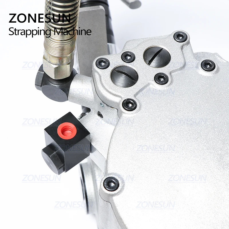 ZONESUN DB-KZ32 Automatic Pneumatic 19-32mm Steel Belt Strapping Machine Tension Cutting Packaging For Wood Steel Strapping Tool