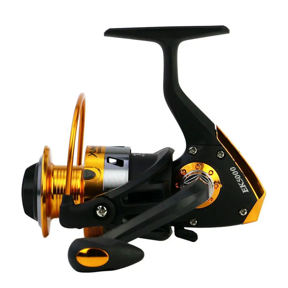 5.5:1 12BB Spinning Reels Carp Fishing Reel Gear Ratio Big Spinning Fishing Reels Carp Casting Reel 1000-7000 Series Metal Reel