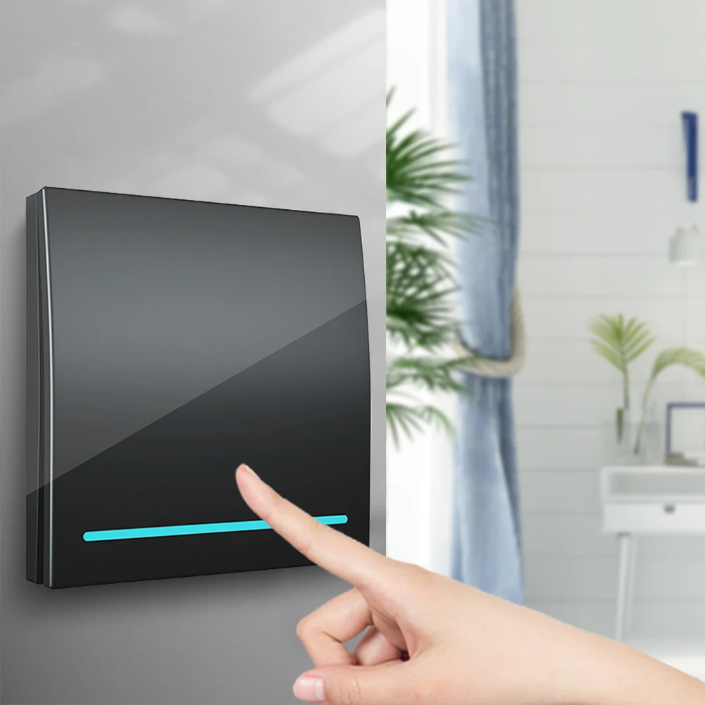 1/2/3 Gang 433Mhz Smart Wall interruttori Wireless telecomando Kit di AC85-240 ricevitore pulsante Home pulsante pannello lampada da soffitto