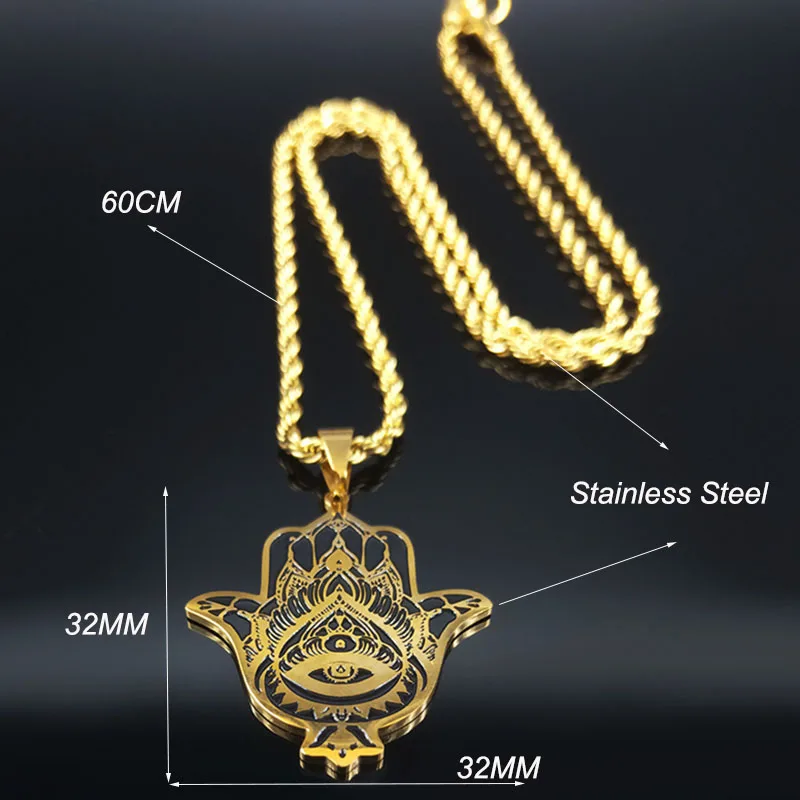 D 60cm RM GD Мода Инь и Ян Древо жизни нержавеющая сталь цепочка на шею для мужчин золотого цвета ожерелье s ювелирные украшения N18982 - Окраска металла: D 60cm RM GD