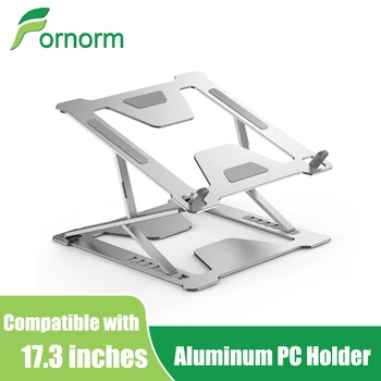 

Adjustable Aluminum Laptop Stand Ergonomic Multi-Angle Desk Laptop Holder W/Heat-Vent For Notebook MacBook Dell Less17.3inches