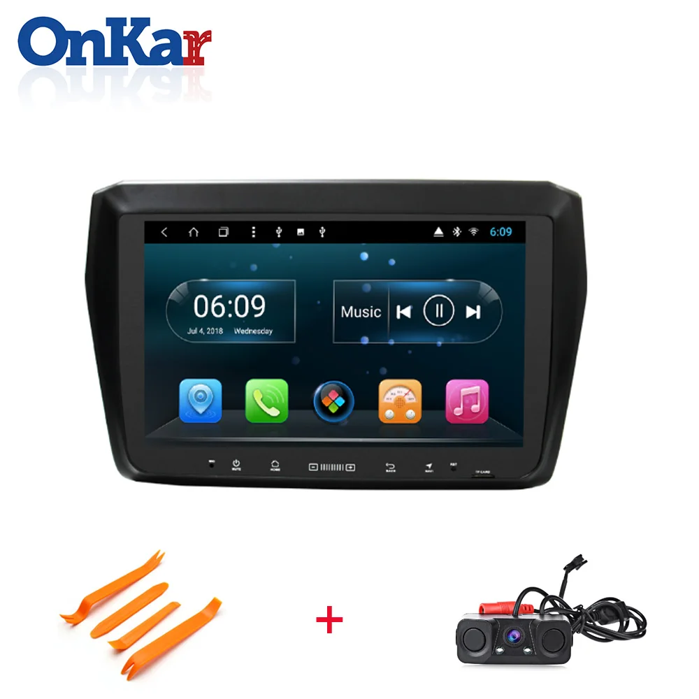 With Camera sensors ONKAR Центральный Мультимедиа для Suzuki Swift Android 9,0 OS поддержка Mirror Link Wifi Bluetooth навигация без DVD плеера gps - Цвет: With Camera sensors