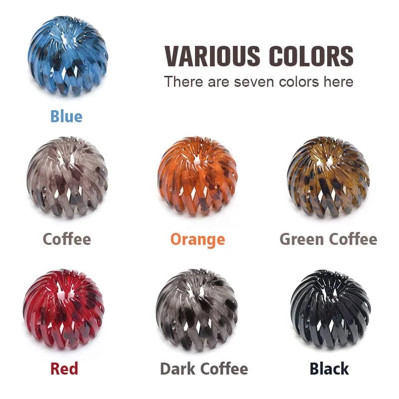 Fashion Women Crystal Hair Claw Horsetail Buckle Clip Bird Nest Expanding Accessories Female Ponytail Headwear