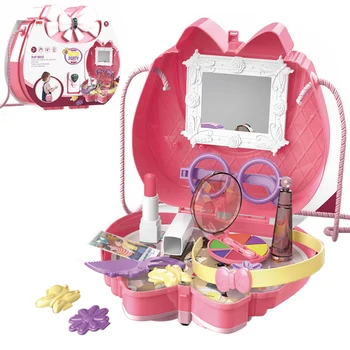 

16Pcs Children Pretend Play Cosmetic Makeup Toy With Shoulder Bag Brain-Training Toy For Children Educational Toys Birthday Gift