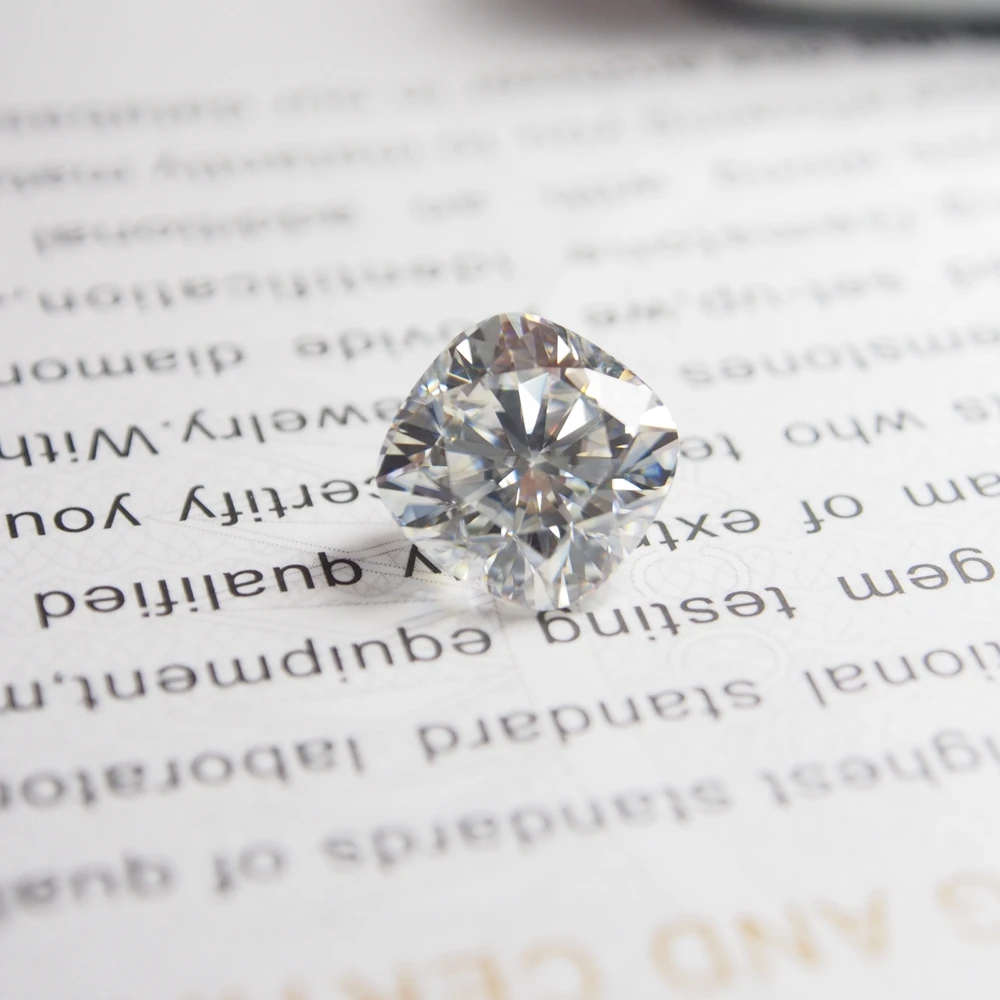 6*6mm DEF Cushion Cut White Laboratory Moissanite Stone Loose 0.9 carat Moissanite Diamond