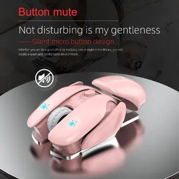 

T37 Wireless Charging Mouse Max 1600DPI 2.4G Optical Computer Gaming Mice for Windows for Mac Desktop Computer r60