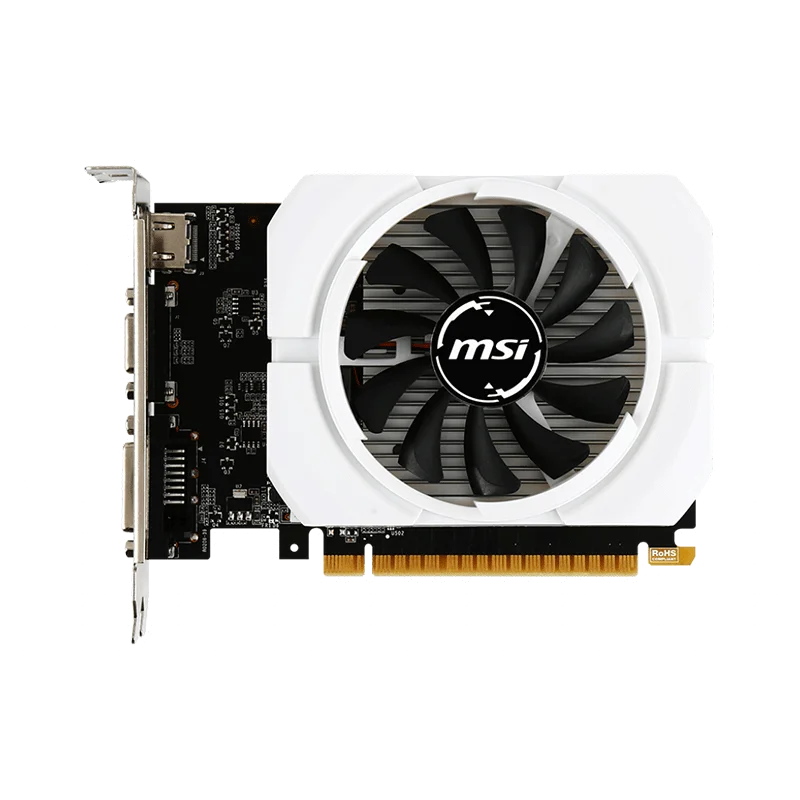 MSI Gaming GeForce GT 710 2GB GDRR3 64-bit HDCP Support DirectX 12 OpenGL 4.5 Single Fan Low Profile Graphics Card GT710 2GD3 LP