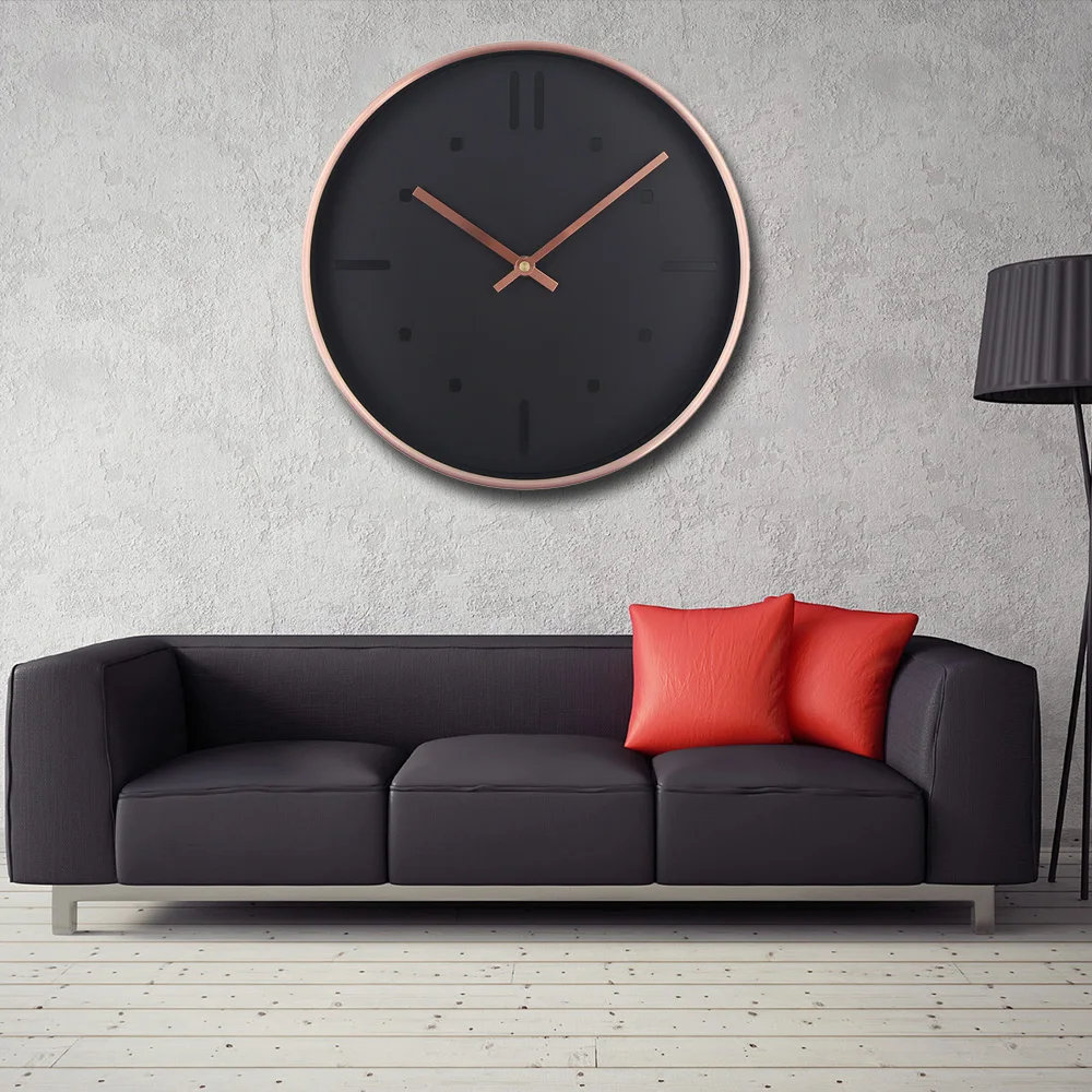 Бесшумные настенные часы, роскошные стильные кварцевые металлические часы, современные дизайнерские настенные часы, часы в стену, Тихий домашний декор