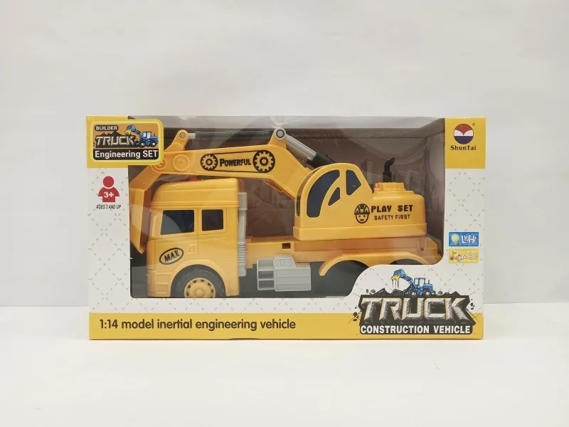 

Model with Light And Music Inertia Engineering Vehicle Ground Promotion Toy Children Excavator Model Toy Car Stall Supply of Goo