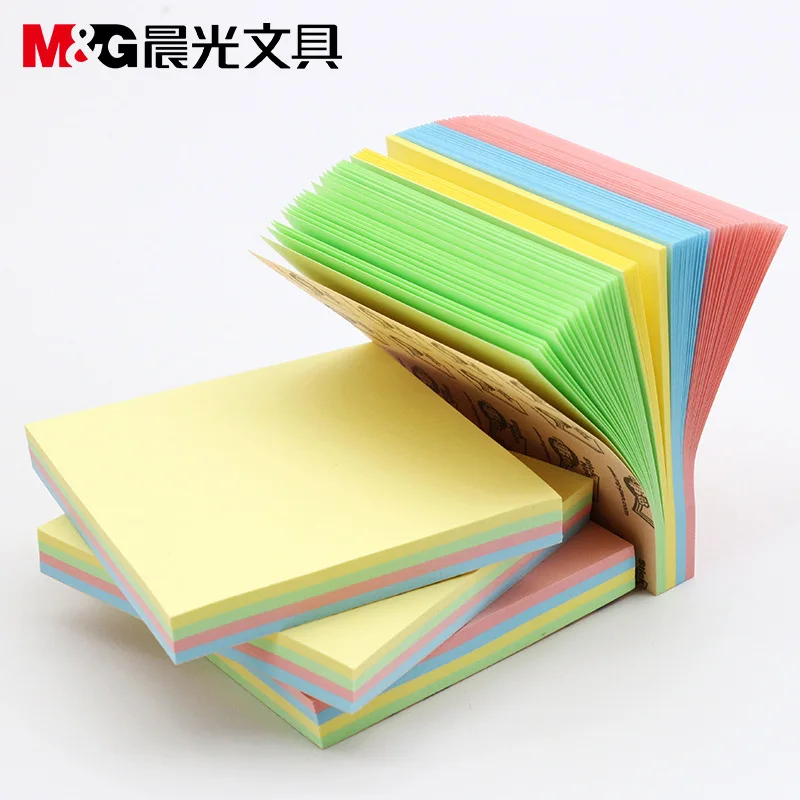 

100 sheets76*102mm Size color paper Memo Pad Sticky Notes Bookmark Point it Marker Memo Sticker Office School Supplies Notebooks