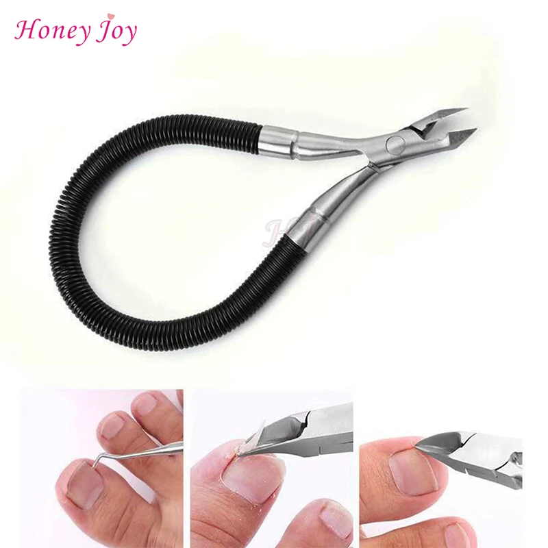 

1 PC Easy to Remove Grip & Snip Spiral Spring Cuticle Trimmer Nippers Dead Skin Pliers Agnail Remover Stainless Steel Shear Nail
