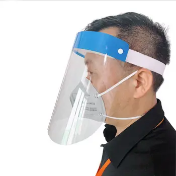 

1p Flip-Up High-definition Transparent Protective Cap Anti-Saliva Splash Summer Anti-droplet Mask Face Windproof Adult Visor Hat