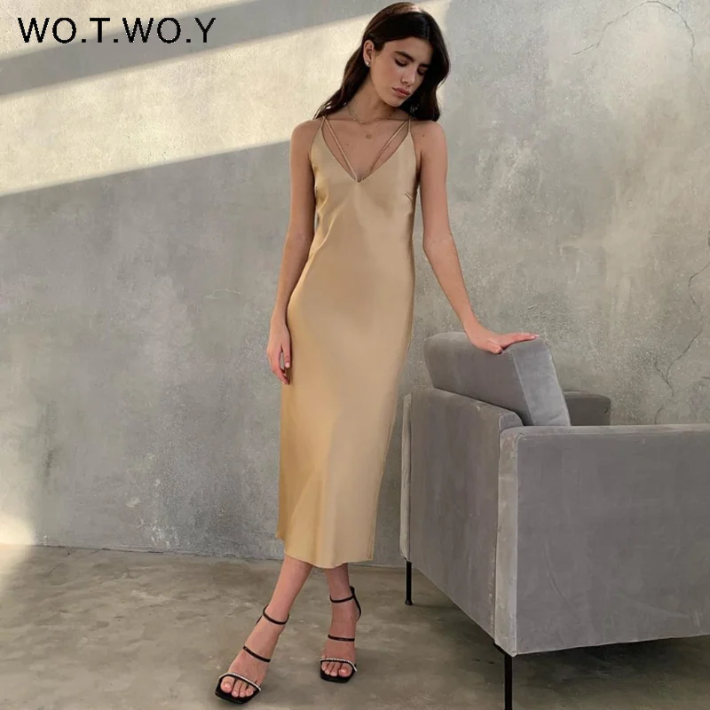 New Women Elegant Spaghetti Strap Beading Formal Evening Dress Sexy Mermaid Sequin Party Prom Vestidos