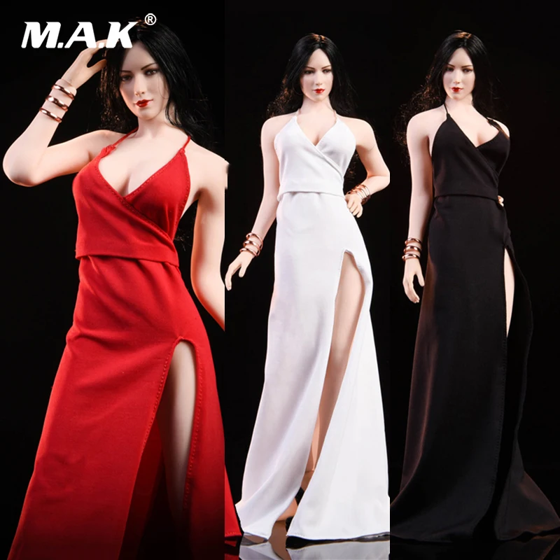 Игрушки C1901 1/6 масштаб ada Wong платье набор Модельное платье Красный ковер вечернее платье подходит для женского тела женщина голова Лепка
