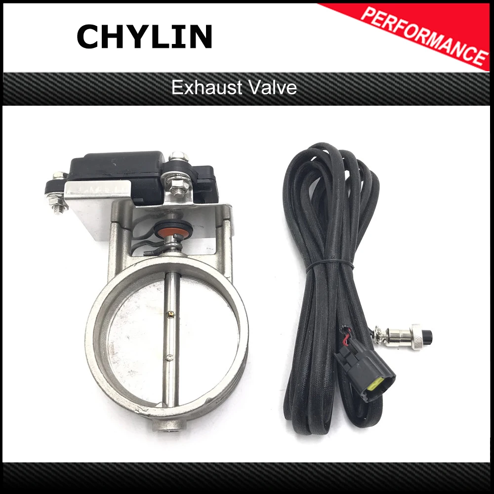 2.5" 63MM/3" 76MM Exhaust Valve Flap Control Electric Exhaust Cut out