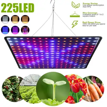 

225 LED Growth Lamp For Plants Led Grow Light Full Spectrum Phyto Lamp Fitolampy Indoor Herbs Light For Greenhouse Led Grow