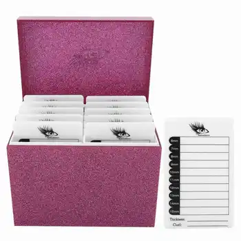 

Cosmetics Acrylic Eyelash Storage Box 10 Layers Eyelash Storage Box Display Makeup Organizer Makeup Tool Kits