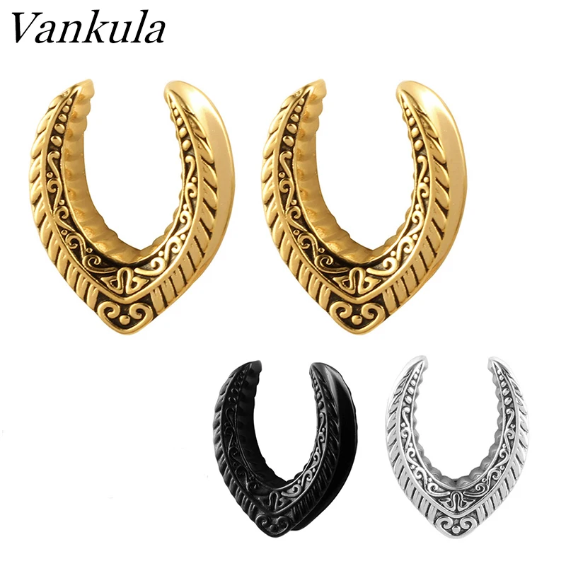 Vankula 2 шт. новые туннели для ушей в седле Заглушки тела ювелирные изделия ушные