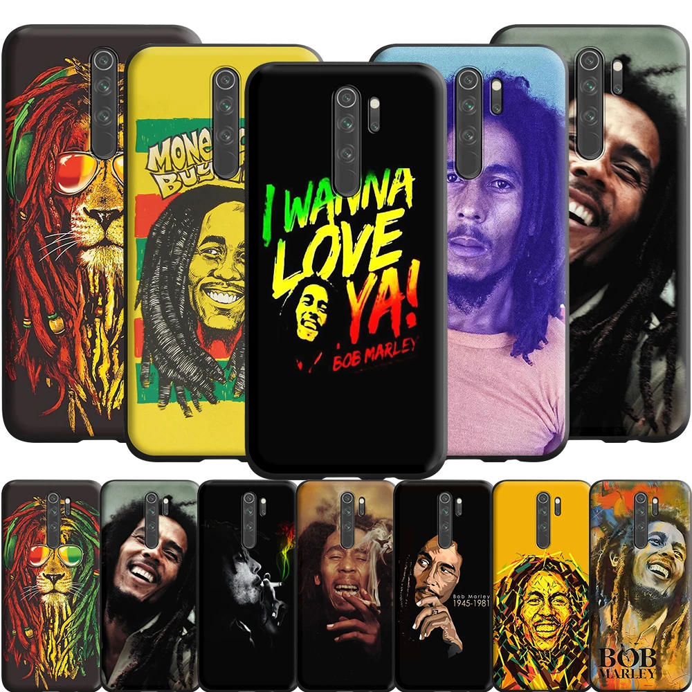Bob Marley Case for Redmi Note 9s 9 8 7 10 10s 10T K40 9T 9C 9A 10X Pro Prime NFC | Мобильные телефоны и аксессуары