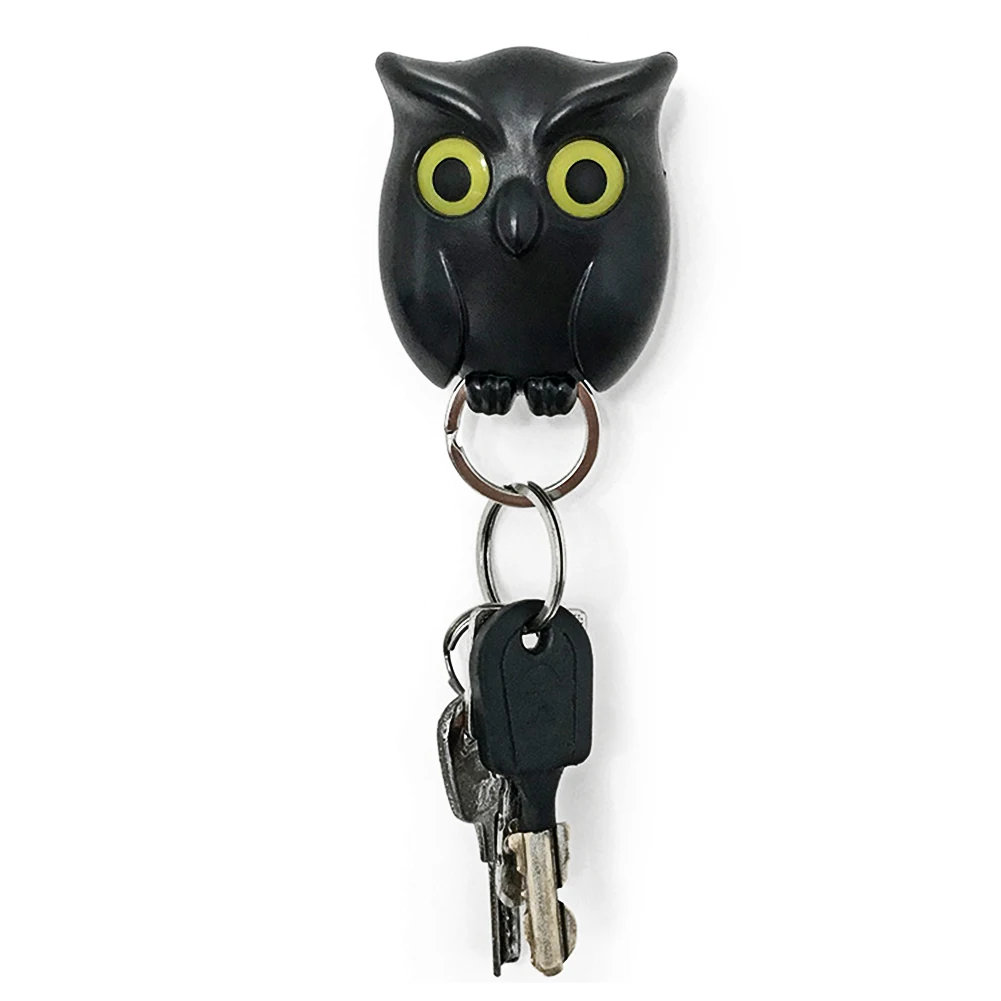 

Keychain Hanger Key Holder Cute Owl Shape Hook Durable Decoration Organizer Multifunction Wall Mounted Magnetic Home Hanging