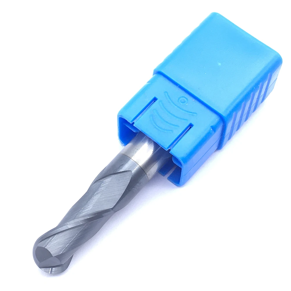 1PC R5.0XD10X75L 2 flute HRC50 Tungsten Steel Ball Nose End Mill Cutting Tools CNC Milling Cutter Solid Carbide Ball Nose