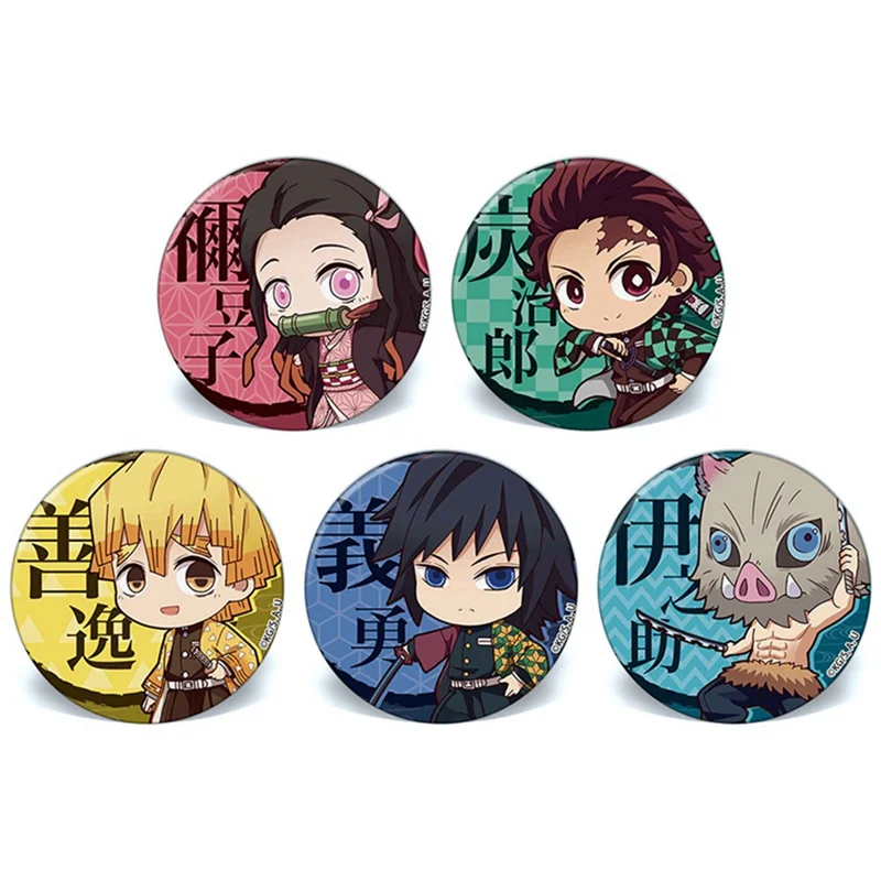 Мода аниме демон убийца: Kimetsu без Yaiba камадо Tanjirou значок косплея рюкзаки Кнопка