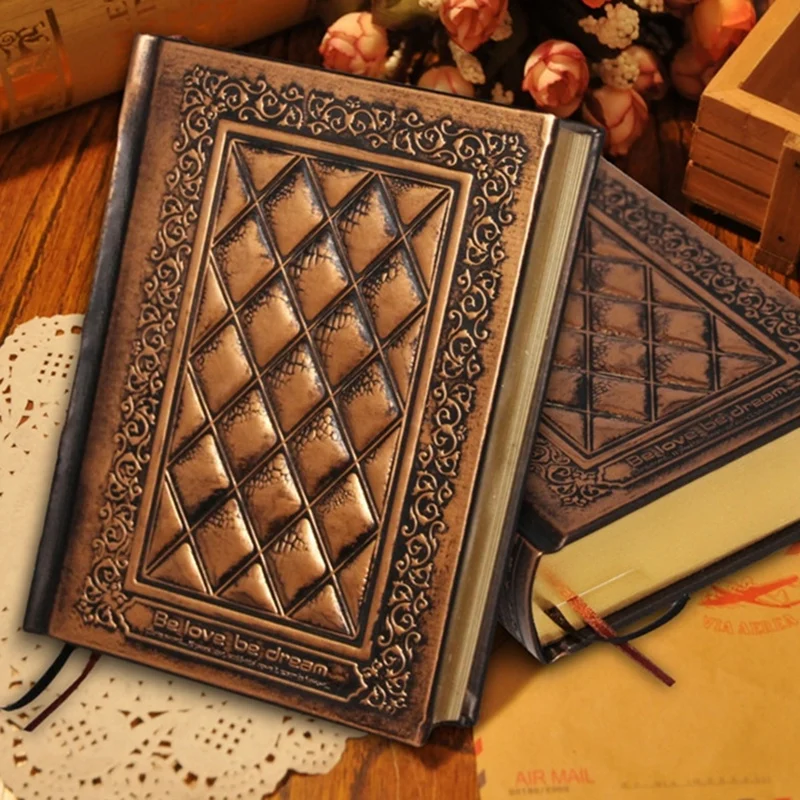 Retro Blank Inside Page Notepad Hardcover Leather Book A5 Embossed Planning Notebook Brush Phnom Penh Retro Blank Inside Page Notepad Hardcover Leather Book A5 Embossed Planning Notebook Brush Phnom Penh