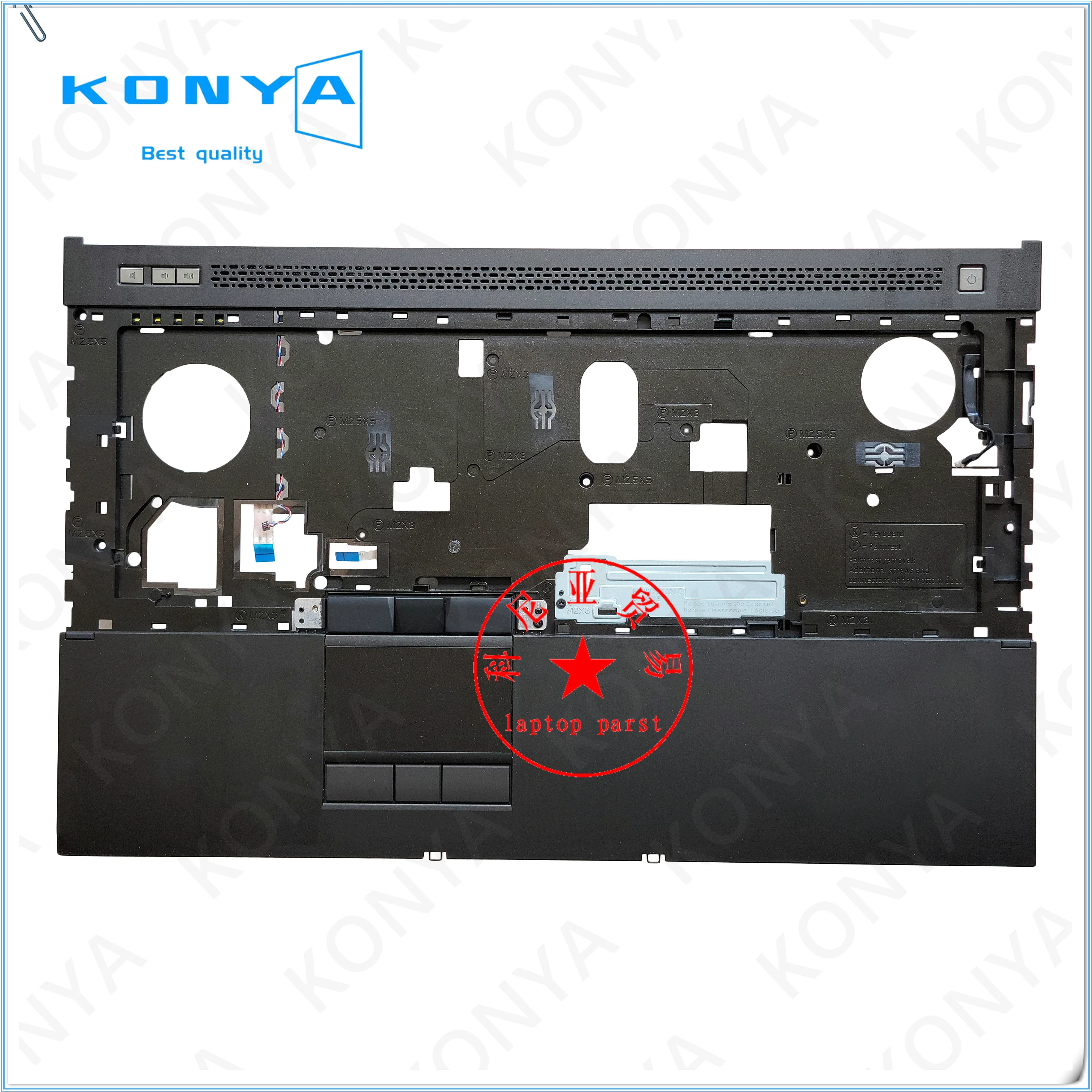 thumbnail image 2 of Laptop Keyboard Trim Bezel For DELL Latitude E5470 09F01R 9F01R US Layout Pointing Black New 2 of 11