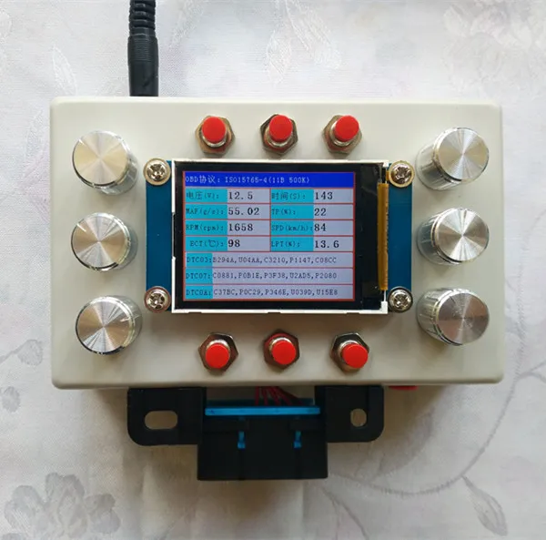US $150.29 New ELM327 OBD Development Tool Car ECU Simulator Support J1850 22 Inch LCD Screen