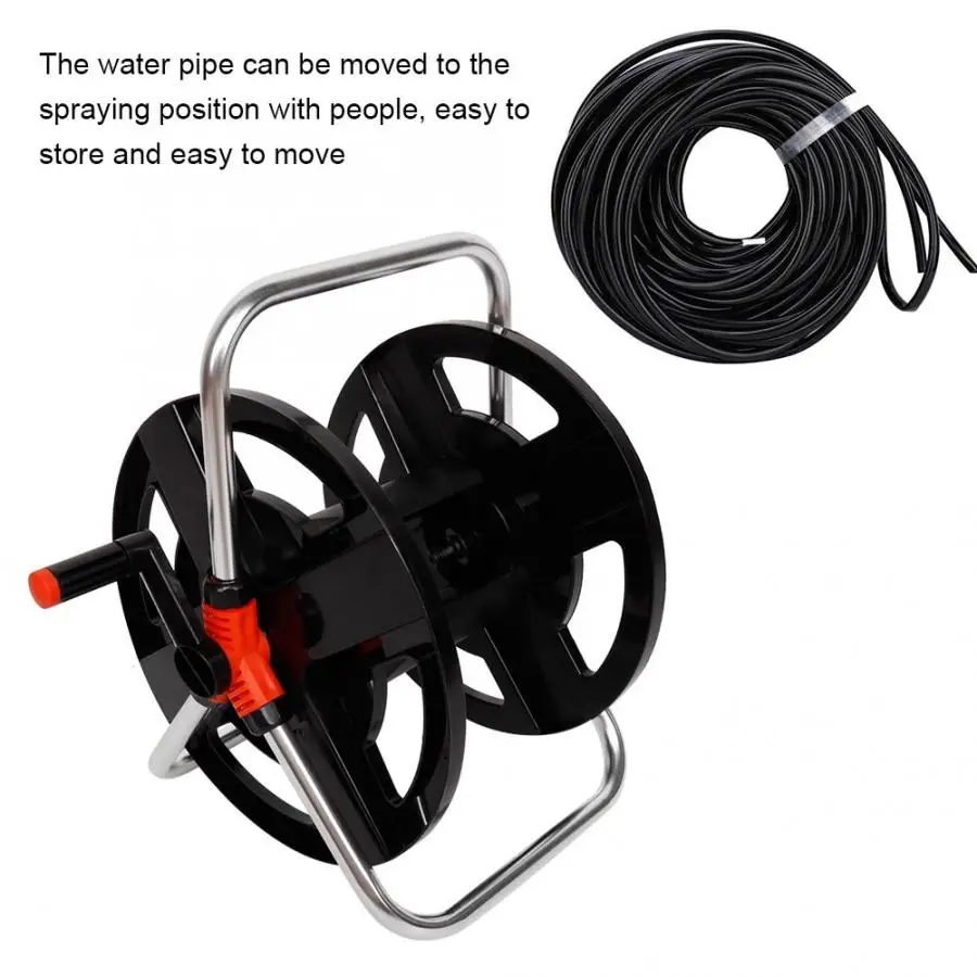 Water Pipe Reel Portable Hose Cart Water Pipe Storage Rack Reel Garden