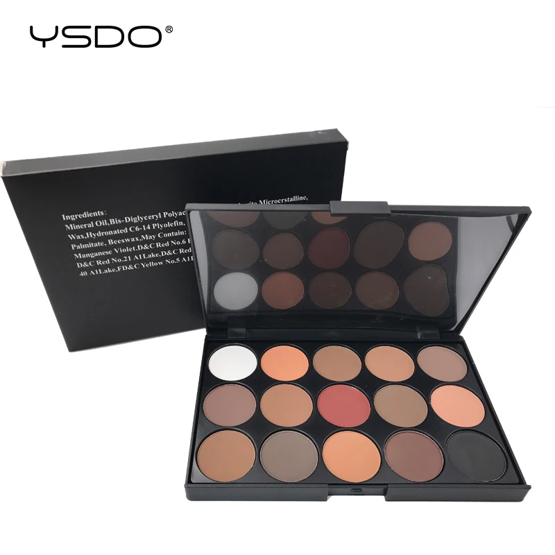 15 Colors Eyeshadow Palette Matte Eye shadow Long lasting Easy to Apply Professional Eyeshadow Eye primer Beauty Makeup Tools 01