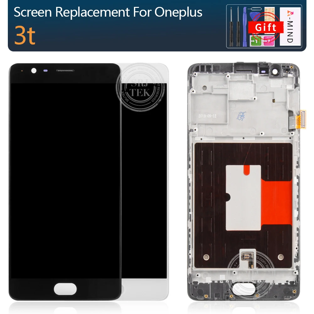 

AMOLED Original Display For Oneplus 3T Display LCD Touch Screen with Frame Replacement For Oneplus 3 Display 3T LCD A3000 A3003