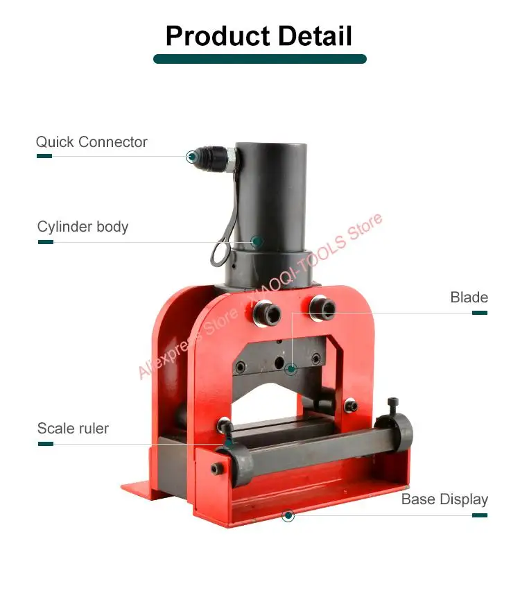 CWC-150V Hydraulic 150mm copper busbar aluminum plate cutting machine