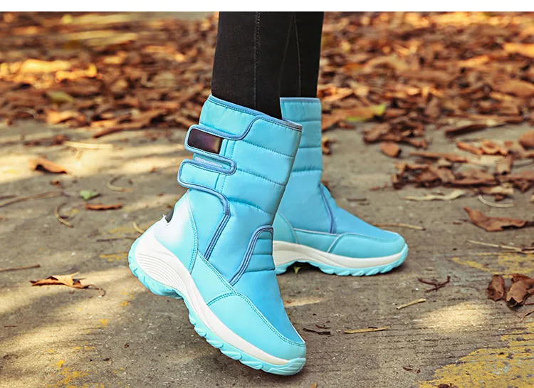 Модные женские ботинки; Зимние ботильоны; зимние ботинки на танкетке; женская обувь; женская теплая обувь; botas mujer