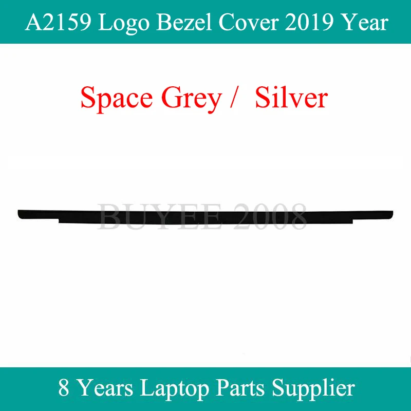 

3 шт., рамка с логотипом A2159 для Macbook Pro Retina, 13,3 дюйма, ЖК-экран для A2159, стеклянная отделка с логотипом, 2019 год, серый, серебристый