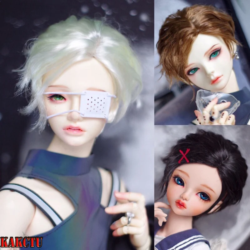 

1/6 1/4 1/3 Scale BJD Wig Doll Accessories Handsome Short Hair Retro Cute Wigs For BJD/SD YOSD MSD SD13 Girl & SSDF Uncle C1120